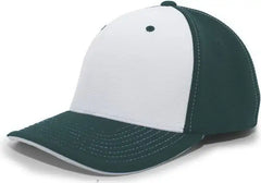 Pacific Headwear 398F M2 Performance Flexfit Cap - Dark Green White