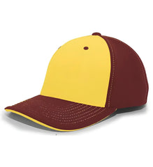 Pacific Headwear 398F M2 Performance Flexfit Cap - Maroon Gold
