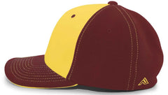 Pacific Headwear 398F M2 Performance Flexfit Cap - Maroon Gold