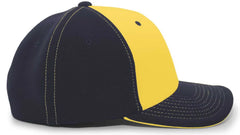 Pacific Headwear 398F M2 Performance Flexfit Cap - Navy Gold