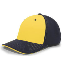 Pacific Headwear 398F M2 Performance Flexfit Cap - Navy Gold