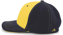 Pacific Headwear 398F M2 Performance Flexfit Cap - Navy Gold