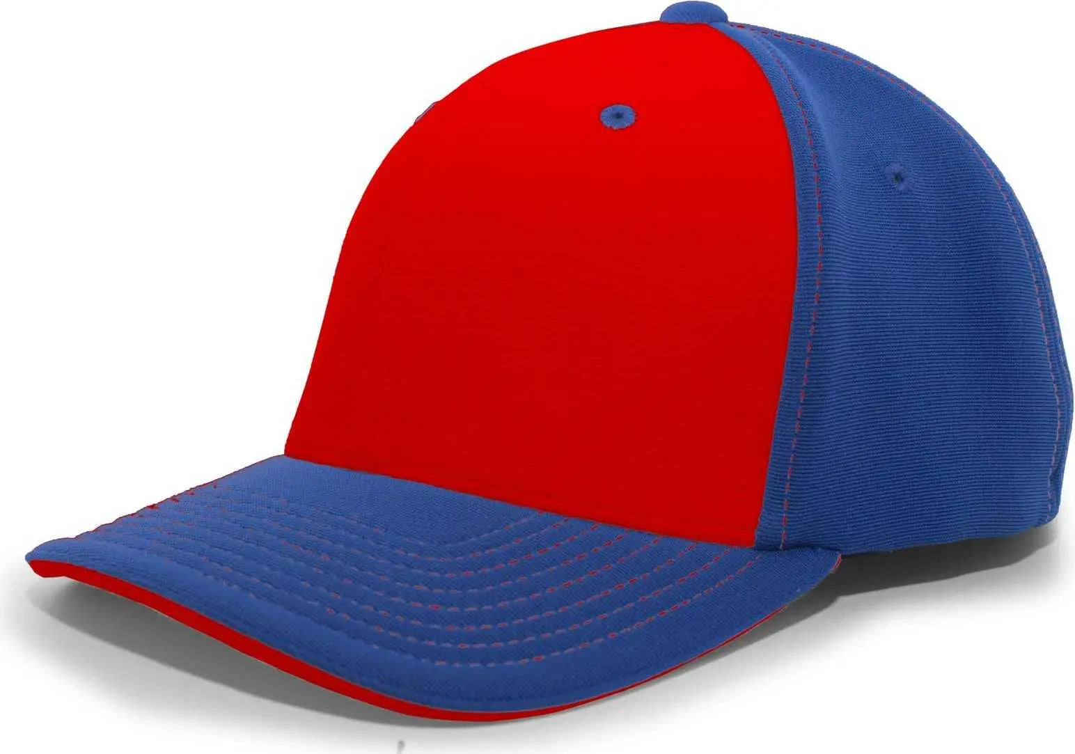 Pacific Headwear 398F M2 Performance Flexfit Cap - Royal Red - Royal Red / 6 1/2’’ - 7’’