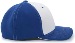 Pacific Headwear 398F M2 Performance Flexfit Cap - Royal White