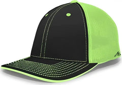 Pacific Headwear 404F Trucker Flexfit Cap - Black Neon Green Black - Black Green / 6 1/2’’ 7’’