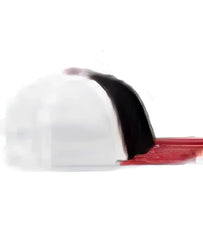 Pacific Headwear 404F Trucker Flexfit Cap - Black White Red