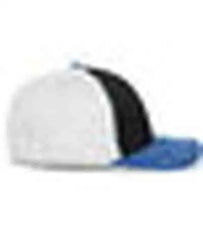 Pacific Headwear 404F Trucker Flexfit Cap - Black White Royal