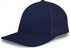 Pacific Headwear 404F Trucker Flexfit Cap - Navy Navy - Navy / 6 1/2’’ 7’’