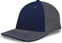 Pacific Headwear 404F Trucker Flexfit Cap - Navy Graphite Graphite - Navy Dark Gray / 6 1/2’’ 7’’