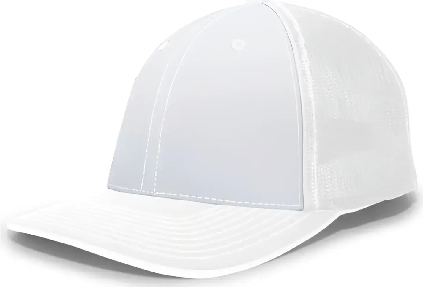 Pacific Headwear 404F Trucker Flexfit Cap - White - White / 6 1/2’’ 7’’