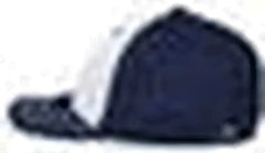 Pacific Headwear 404F Trucker Flexfit Cap - White Navy Navy