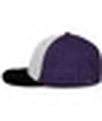 Pacific Headwear 404F Trucker Flexfit Cap - White Purple Black