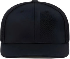 Pacific Headwear 404M Trucker Flexfit Cap - Black Black