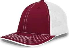 Pacific Headwear 404M Trucker Flexfit Cap - Cardinal White - Cardinal White / 6 1/2’’ - 7’’