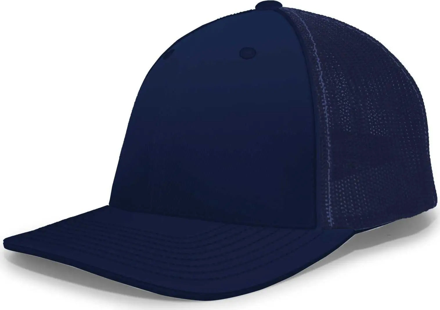 Pacific Headwear 404M Trucker Flexfit Cap - Navy Navy - Navy / 6 1/2’’ - 7’’