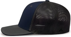 Pacific Headwear 404M Trucker Flexfit Cap - Navy Graphite