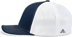 Pacific Headwear 404M Trucker Flexfit Cap - Navy White