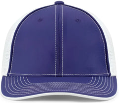 Pacific Headwear 404M Trucker Flexfit Cap - Purple White