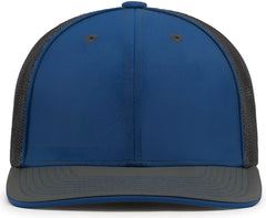 Pacific Headwear 404M Trucker Flexfit Cap - Royal Graphite