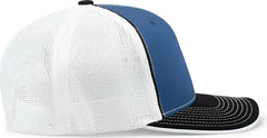Pacific Headwear 404M Trucker Flexfit Cap - Royal White Black