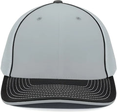Pacific Headwear 404M Trucker Flexfit Cap - Silver Black
