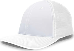 Pacific Headwear 404M Trucker Flexfit Cap - White White - White White / 6 1/2’’ - 7’’
