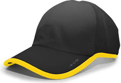 Pacific Headwear 410L Active Cap Hook-and-Loop Cap - Black Gold - Black Gold / 7’’ - 7 7/8’’