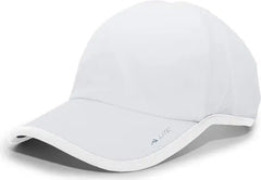 Pacific Headwear 410L Active Cap Hook-and-Loop Cap - White White - White White / 7’’ - 7 7/8’’
