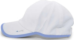 Pacific Headwear 410L Active Cap Hook-and-Loop Cap - White Columbia Blue - White Columbia Blue / 7’’ - 7 7/8’’