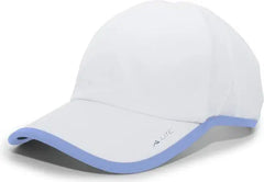 Pacific Headwear 410L Active Cap Hook-and-Loop Cap - White Columbia Blue - White Columbia Blue / 7’’ - 7 7/8’’