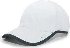 Pacific Headwear 410L Active Cap Hook-and-Loop Cap - White Dark Green - White Forest / 7’’ - 7 7/8’’