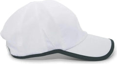 Pacific Headwear 410L Active Cap Hook-and-Loop Cap - White Dark Green - White Forest / 7’’ - 7 7/8’’