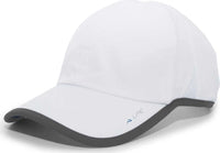 Pacific Headwear 410L Active Cap Hook-and-Loop Cap - White Graphite - White Dark Gray / 7’’ - 7 7/8’’