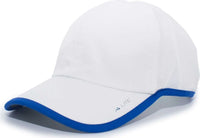 Pacific Headwear 410L Active Cap Hook-and-Loop Cap - White Royal - White Royal / 7’’ - 7 7/8’’