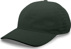 Pacific Headwear 425L Light-Weight Perforated Hook-and-Loop Cap - Dark Green - Forest / 7’’ - 7 7/8’’