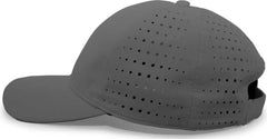 Pacific Headwear 425L Light-Weight Perforated Hook-and-Loop Cap - Graphite - Dark Gray / 7’’ - 7 7/8’’