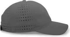 Pacific Headwear 425L Light-Weight Perforated Hook-and-Loop Cap - Graphite - Dark Gray / 7’’ - 7 7/8’’