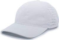 Pacific Headwear 425L Light-Weight Perforated Hook-and-Loop Cap - Silver - Silver / 7’’ - 7 7/8’’