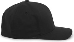 Pacific Headwear 430C Cotton-Poly Flexfit Cap - Black