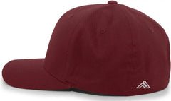 Pacific Headwear 430C Cotton-Poly Flexfit Cap - Maroon