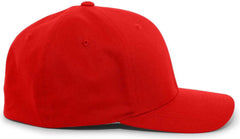 Pacific Headwear 430C Cotton-Poly Flexfit Cap - Red