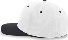 Pacific Headwear 430C Cotton-Poly Flexfit Cap - White Navy