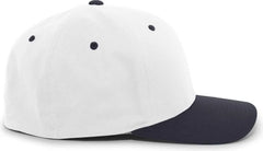 Pacific Headwear 430C Cotton-Poly Flexfit Cap - White Navy