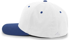 Pacific Headwear 430C Cotton-Poly Flexfit Cap - White Royal