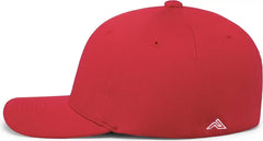 Pacific Headwear 487F P-Tec Performance Flexfit Cap - Red