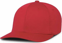 Pacific Headwear 487F P-Tec Performance Flexfit Cap - Red
