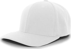 Pacific Headwear 487F P-Tec Performance Flexfit Cap - White - White / 6 7/8’’ - 7 3/8’’