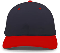 Pacific Headwear 498F M2 Performance Flexfit Cap - Navy Red