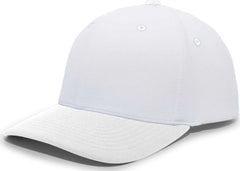 Pacific Headwear 498F M2 Performance Flexfit Cap - White - White / 6 1/2’’ - 7’’