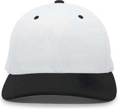Pacific Headwear 498F M2 Performance Flexfit Cap - White Black